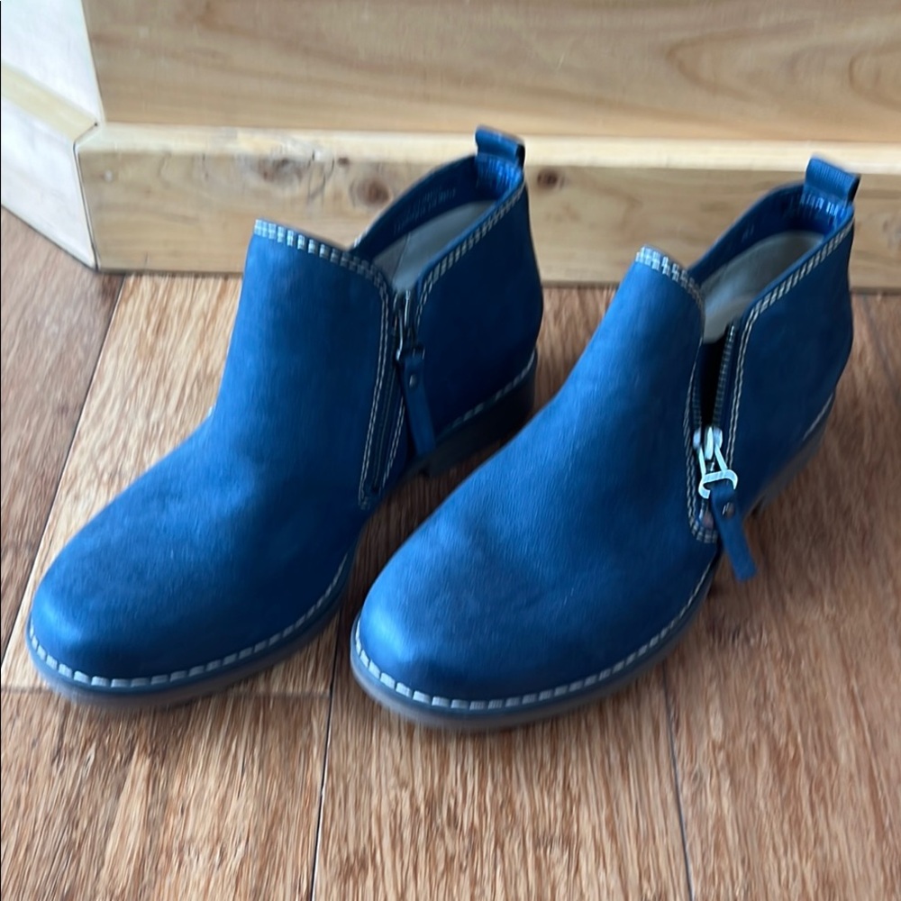 Blue Ankle Boots